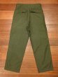 画像8: '70 U.S ARMY UTILITY TROUSERS コットンサテン ベイカーパンツ フロントジップ(表記W32L31) ビンテージ 中古 (8)