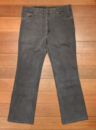 画像1: 90s Levi's517 ストレッチデニム ブラック ブーツカット アメリカ製(実寸 W35 L30.5)ビンテージ 中古