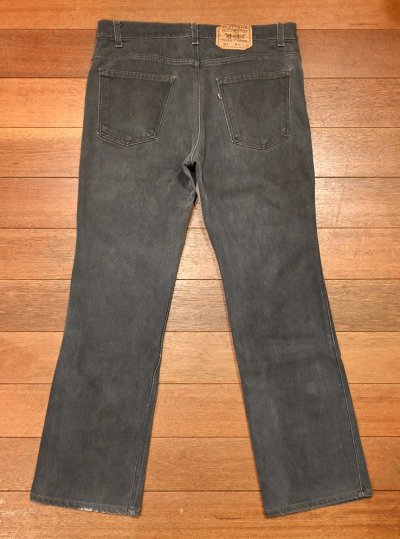 画像2: 90s Levi's517 ストレッチデニム ブラック ブーツカット アメリカ製(実寸 W35 L30.5)ビンテージ 中古