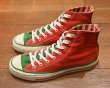 画像3: 90s Converse Allstar HI コンバースオールスター クリスマスモデル アメリカ製(Red×Green,US7 1/2)中古 ビンテージ (3)