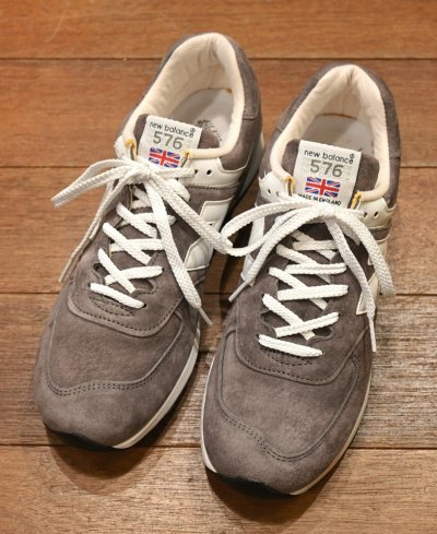 画像1: HOLD.  未使用品/箱あり New Balance ニューバランス 576GRS イングランド製(GRAY SUEDE/9.5)