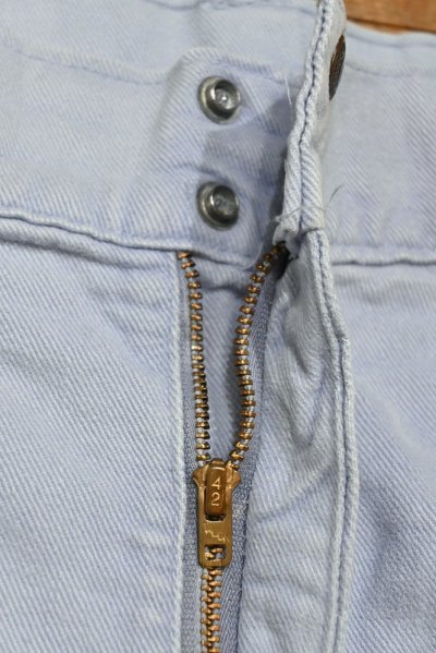 画像2: '76 Levi's リーバイス30676 コットンツイル ブッシュショーツ ショートパンツ(BLUE/W34)中古 ビンテージ