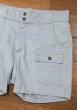 画像2: '76 Levi's リーバイス30676 コットンツイル ブッシュショーツ ショートパンツ(BLUE/W34)中古 ビンテージ (2)