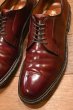 画像2: ALDEN オールデン990 コードバン プレーントゥ アメリカ製(BURGUNDY/8-D)箱/袋つき 中古 (2)