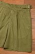 画像2: (クリックポスト185円も可)50s BRITISH ARMY イギリス軍 ドリル グルカショーツ(KHAKI/W〜31.5)中古 ビンテージ (2)
