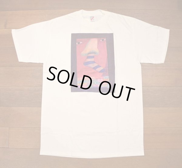 画像1: (クリックポスト185円も可)90s DEADSTOCK デッドストック Richard Stine アートTシャツ アメリカ製(White/L)Made in USA (1)