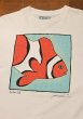 画像2: (クリックポスト185円も可)90s Jonathan Wyatt Reeves "The Clown Fish" アートTシャツ アメリカ製(White/XL)Made in USA (2)