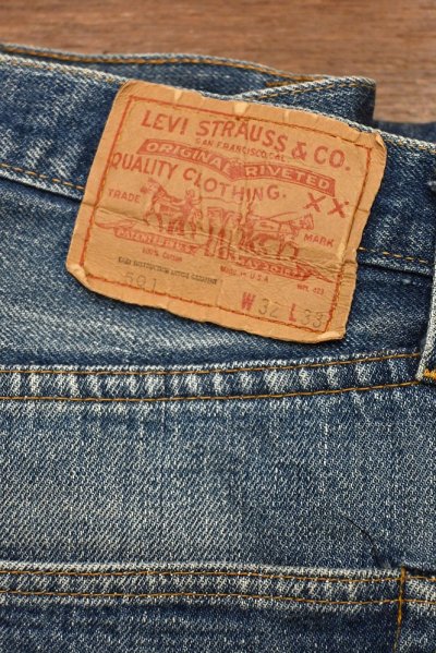 画像2: 70s Levi's リーバイス501 66シングル 66前期  (表記W33 L32 実寸W31 L30)ビンテージデニム 