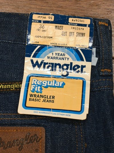 画像3: HOLD.【クリックポスト185円も可】70s Deadstock WRANGLER ラングラー 1W654PW カットオフデニム ショーツ アメリカ製(36)ライトオンス デッドストック