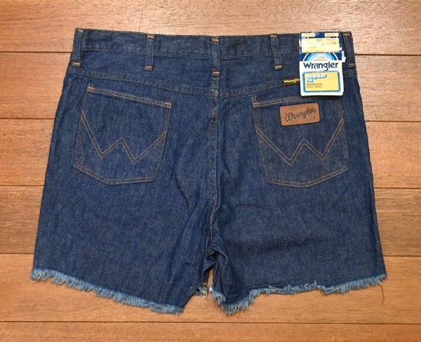 画像7: 【クリックポスト185円も可】70s Deadstock WRANGLER ラングラー 1W654PW カットオフデニム ショーツ アメリカ製(36)ライトオンス デッドストック (7)