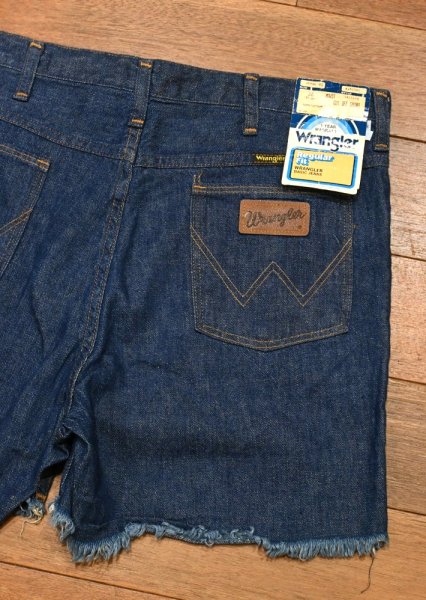 画像8: 【クリックポスト185円も可】70s Deadstock WRANGLER ラングラー 1W654PW カットオフデニム ショーツ アメリカ製(36)ライトオンス デッドストック (8)