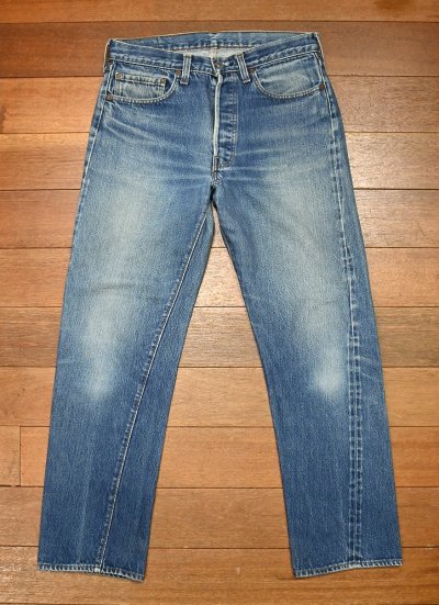 画像1: ’83 Levi's リーバイス501 赤耳 REDLINE "524"  (表記W33 L33 実寸W31.5 L30)裾上げなし 赤耳 ビンテージデニム 