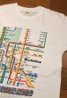 画像2: 【クリックポスト185円も可】80s SCREEN STARS "Manhattan" Subway Tシャツ アメリカ製 コットン100(WHITE/L)ビンテージ 中古 (2)