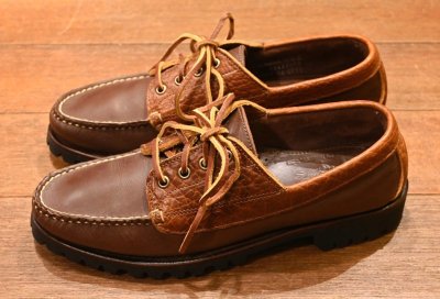 画像2: 未使用品 EASTLAND モカシンシューズ アメリカ製 コンビ(Brown/US9.5) 箱なし