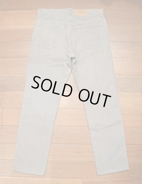 画像9: 86年製 Levi's 509-2730 グレーストライプ デニム アメリカ製(表記W36L32 実寸W35L31.5) リーバイス509 ビンテージデニム  (9)
