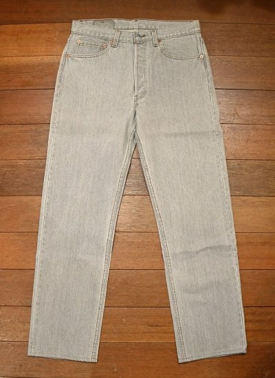 画像2: 95年製 Levi's 501-0648 ライトグレーデニム アメリカ製(表記W32L36 実寸W32L31) リーバイス501 ビンテージデニム 