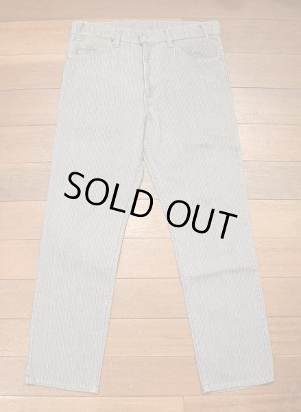 画像2: 86年製 Levi's 509-2730 グレーストライプ デニム アメリカ製(表記W36L32 実寸W35L31.5) リーバイス509 ビンテージデニム  (2)