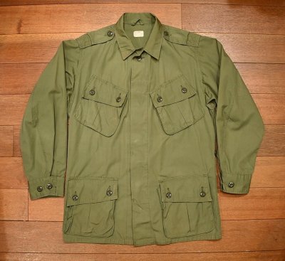 画像1: ’64 U.S ARMY JUNGLE FATIGUE JACKET ファティーグジャケット Type:1st(S-REGULAR)米軍 ファーストモデル 中古 ビンテージ 