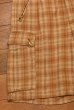 画像4: 90s RRL RALPHLAUREN ダブルアールエル ラルフローレン コットン チェック カーゴショーツ ショートパンツ アメリカ製(BROWN/32)ビンテージ中古  (4)