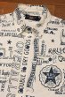 画像6: (クリックポスト185円も可)RRL RALPHLAUREN ダブルアールエル ラルフローレン ポプリン グラフィック ワークシャツ 総柄(S)中古 (6)