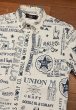 画像2: (クリックポスト185円も可)RRL RALPHLAUREN ダブルアールエル ラルフローレン ポプリン グラフィック ワークシャツ 総柄(S)中古 (2)