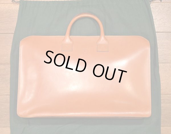 画像1: 未使用品 GLENROYAL グレンロイヤル ブライドルレザーブリーフケース スコットランド製(OXFORD TAN)LIGHT WEIGHT BRIEF CASE (1)
