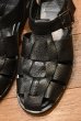 画像2: PARABOOT BEAMS F別注 PACIFIC グレインレザー  グルカサンダル 箱あり  (BLACK/40) 中古 (2)
