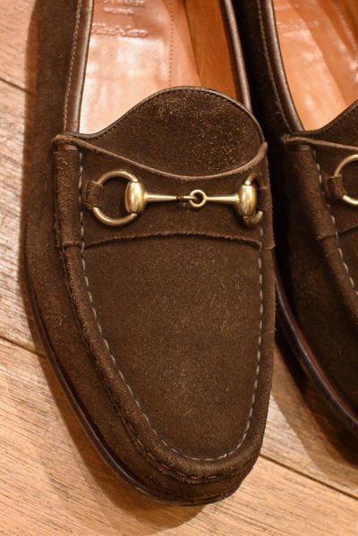 画像2: CARMINA カルミーナ スウェード ビットローファー  (BROWN/UK8) 中古