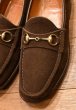 画像2: CARMINA カルミーナ スウェード ビットローファー  (BROWN/UK8) 中古 (2)