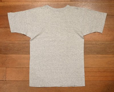 画像3: (クリックポスト185円も可) 80s Champion Tシャツ 無地 目無し アメリカ製 コットンポリ88/12 (杢グレー/M)ビンテージ トリコタグ