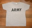 画像1: (クリックポスト185円も可) 80s Champion "US ARMY" Tシャツ アメリカ製 ポリコットン50/50 (杢グレー/M)ビンテージ 中古 (1)