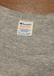 画像6: (クリックポスト185円も可) 80s Champion Tシャツ 無地 目無し アメリカ製 コットンポリ88/12 (杢グレー/M)ビンテージ トリコタグ (6)