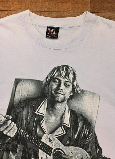 画像2: (クリックポスト185円も可) 90s giant "KURT COBAIN" カートコバーン Tシャツ アメリカ製(L)ビンテージ ニルヴァーナ