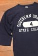 画像5: (クリックポスト185円も可) 80s Champion "SOUTHERN OREGON STATE CALLEGE" フットボールTシャツ アメリカ製 コットン100 (NAVY/M)ビンテージ トリコタグ (5)