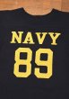 画像5: (クリックポスト185円も可) 80s Champion US NAVY フットボールTシャツ アメリカ製 コットン100 (NAVY/M)ビンテージ トリコタグ (5)