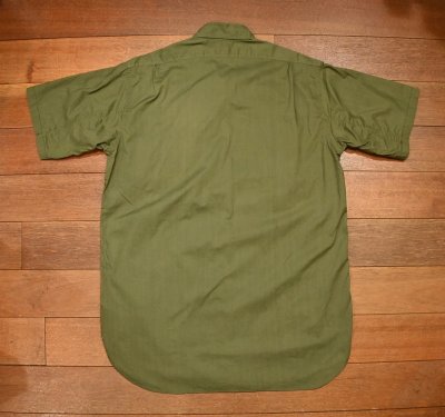 画像3: (クリックポスト185円も可)40s U.S NAVY N-3 POPLIN SHIRTS ポプリンシャツ 袖カット 半袖 (16) 中古 ビンテージ