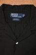 画像5: (クリックポスト185円も可)90s ポロラルフローレン CALDWELL 半袖オープンカラーシャツ(BLACK/S)香港製 ビンテージ (5)