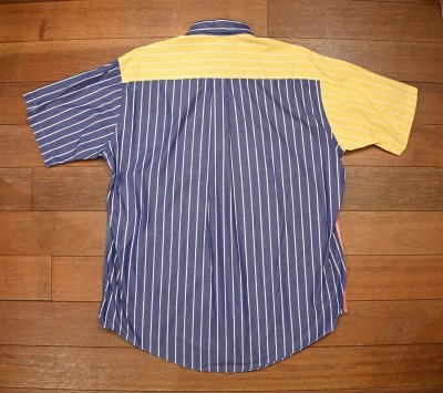 画像3: (クリックポスト185円も可) 80-90s Brooks Brothers ブルックスブラザーズ クレイジーパターン 半袖B.Dシャツ アメリカ製(L)ビンテージ