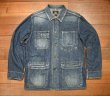 画像1: 00s RRL RALPHLAUREN ダブルアールエル ラルフローレン デニムカバーオールジャケット 日本製(M)ビンテージ  (1)