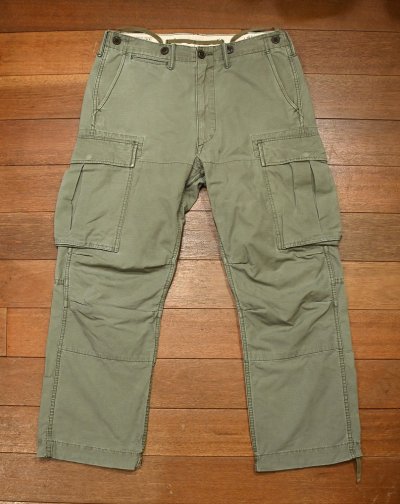 画像1: RRL RALPHLAUREN ダブルアールエル ラルフローレン リップストップ カーゴパンツ(Khaki/32×30)ビンテージ 
