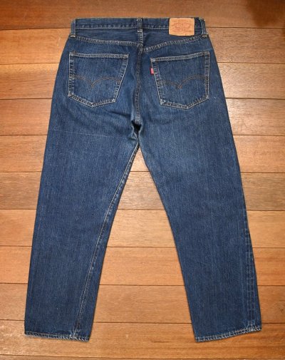 画像2: 74年製 Levi's リーバイス501 66シングル 66前期  (表記W34L30 実寸W32L27)リペア無し濃紺 ビンテージデニム 
