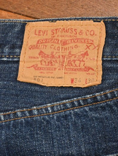 画像3: 74年製 Levi's リーバイス501 66シングル 66前期  (表記W34L30 実寸W32L27)リペア無し濃紺 ビンテージデニム 