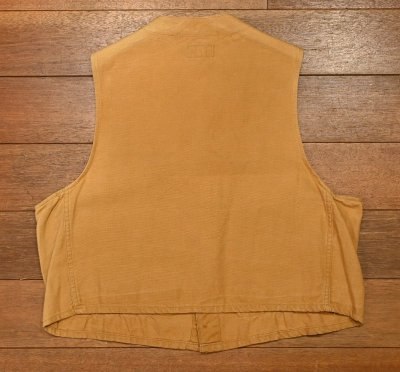 画像3: (クリックポスト185円も可)50s DRYBAK キャンバス ハンティングベスト(Baige)ビンテージ