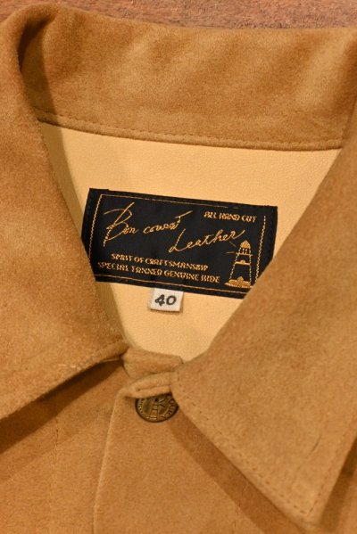 画像2: BONCOURA Leather Jacket 3rd Suede スウェード ジャケット(Beige/40)中古 ボンクラ