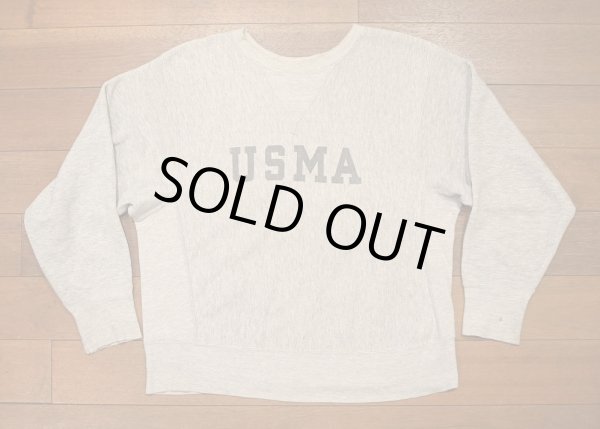 画像1: 80s Champion Reverse Weave チャンピオンリバースウィーブ "USMA"前ガゼット(M)染み込み ビンテージ ミリタリー (1)