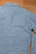 画像9: 40s US NAVY Chambray Shirts シャンブレーシャツ マチ付き 尿素ボタン 美中古 ビンテージ 大戦 (9)