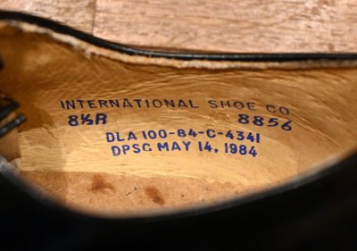 画像2: 1984年 DEADSTOCK U.S NAVY INTERNATIONAL SHOE CO 社製 サービスシューズ (8 1/2-R)デッドストック 箱無し