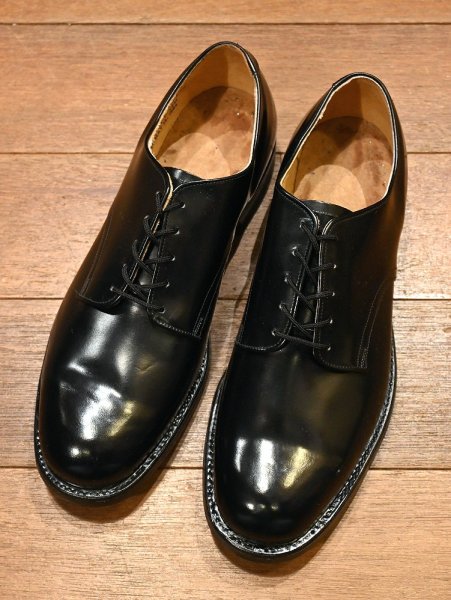 画像1: 1984年 DEADSTOCK U.S NAVY INTERNATIONAL SHOE CO 社製 サービスシューズ (8 1/2-R)デッドストック 箱無し (1)