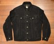 画像1: 90s Lee 220-5019 ブラックデニムジャケット アメリカ製(S)ビンテージ ジージャン (1)