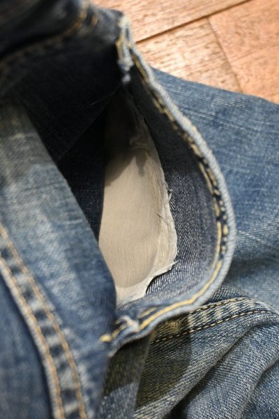 画像16: 60s Lee 101-Z サイド黒タグ GRIPPER ZIPPER(表記31 実寸W30 L27.5)ビンテージデニム (16)